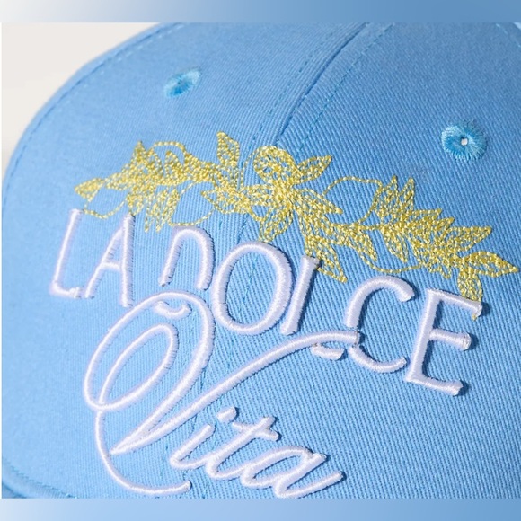 Anthropologie NWT Coney Island Picnic Script Baseball Cap - Picture 2 of 3